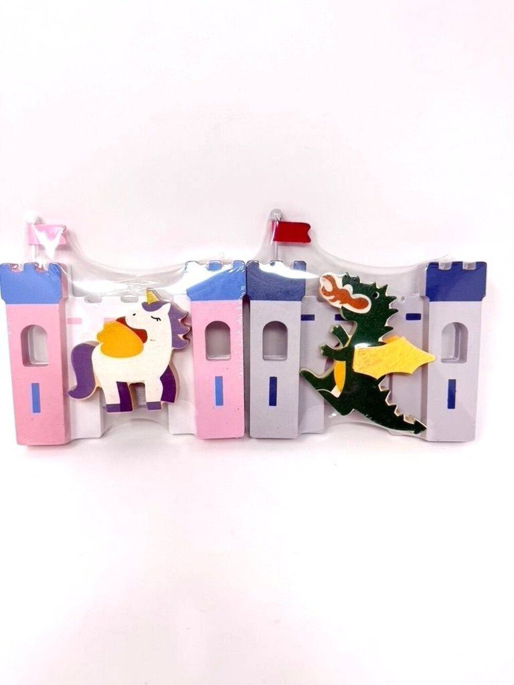 Target Wood Dollhouse Castle Tower Add-Ons Unicorn Dragon Figures